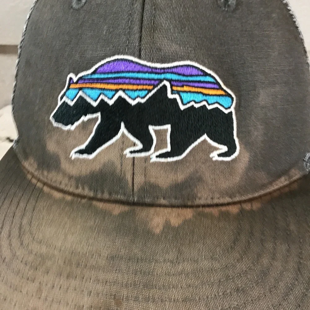 Patagonia Fitz Roy Bear Hat Unisex Snapback Adjustable Trucker‎ Ball Cap Flaw